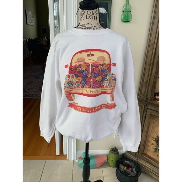 Gildan Vintage Volkswagen Beetle Sweatshirt Unisex - Picture 6 of 8